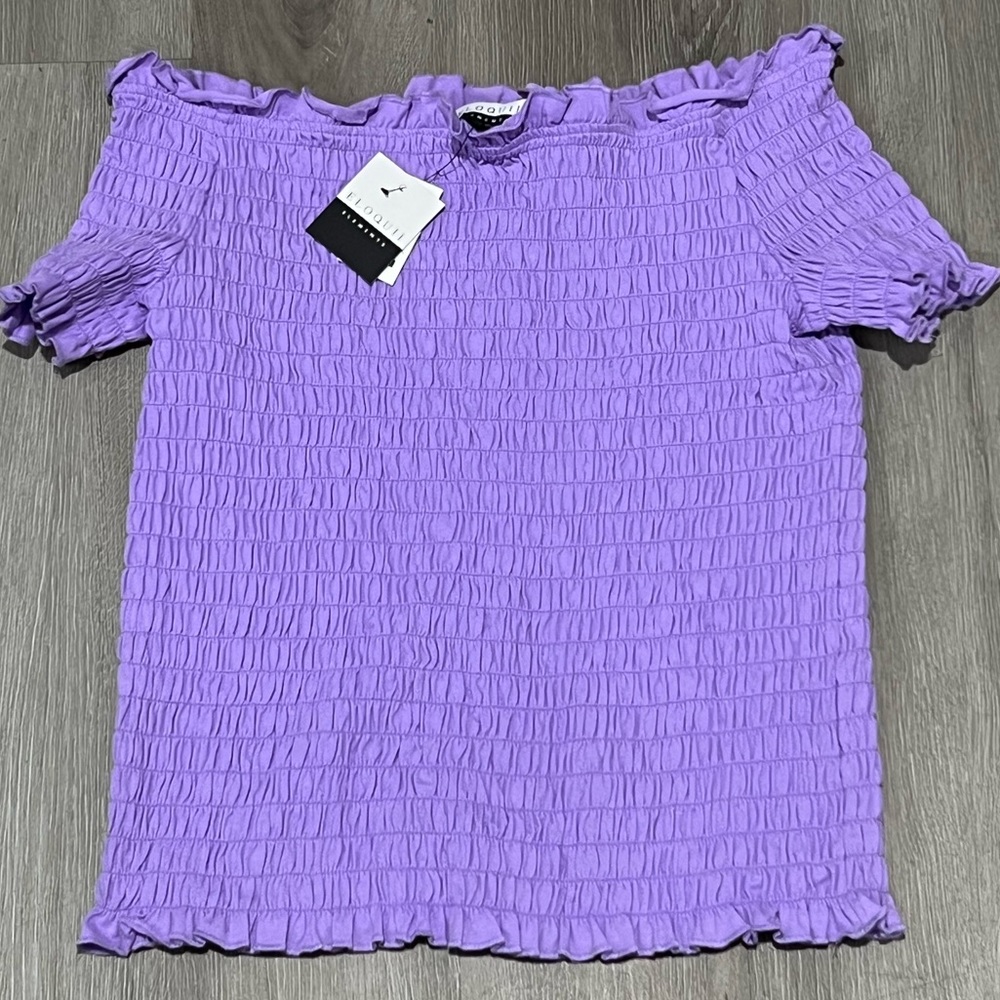 NWT Smocked Eloquii Elements Top Plus Size Women - Picture 2 of 3